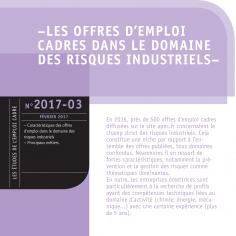 ETUDE : Les offres d'emploi cadres dans le domaine des risques industriels